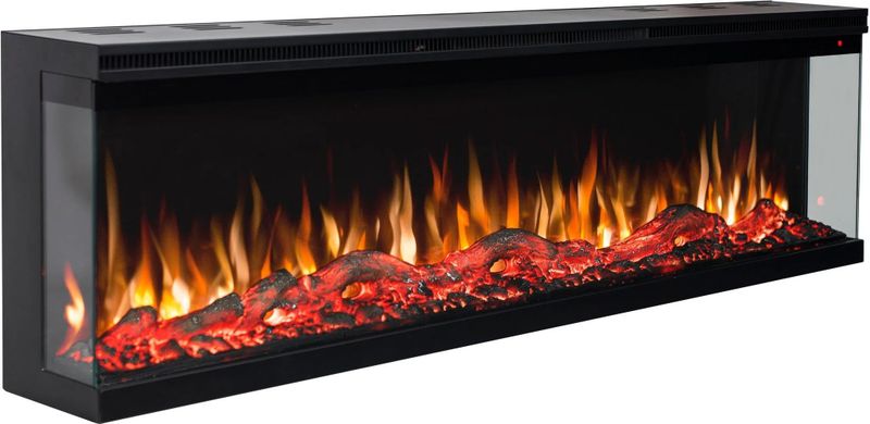 EVIQ - Panama - Elektrische Sfeerhaard - Platina - 152 cm
