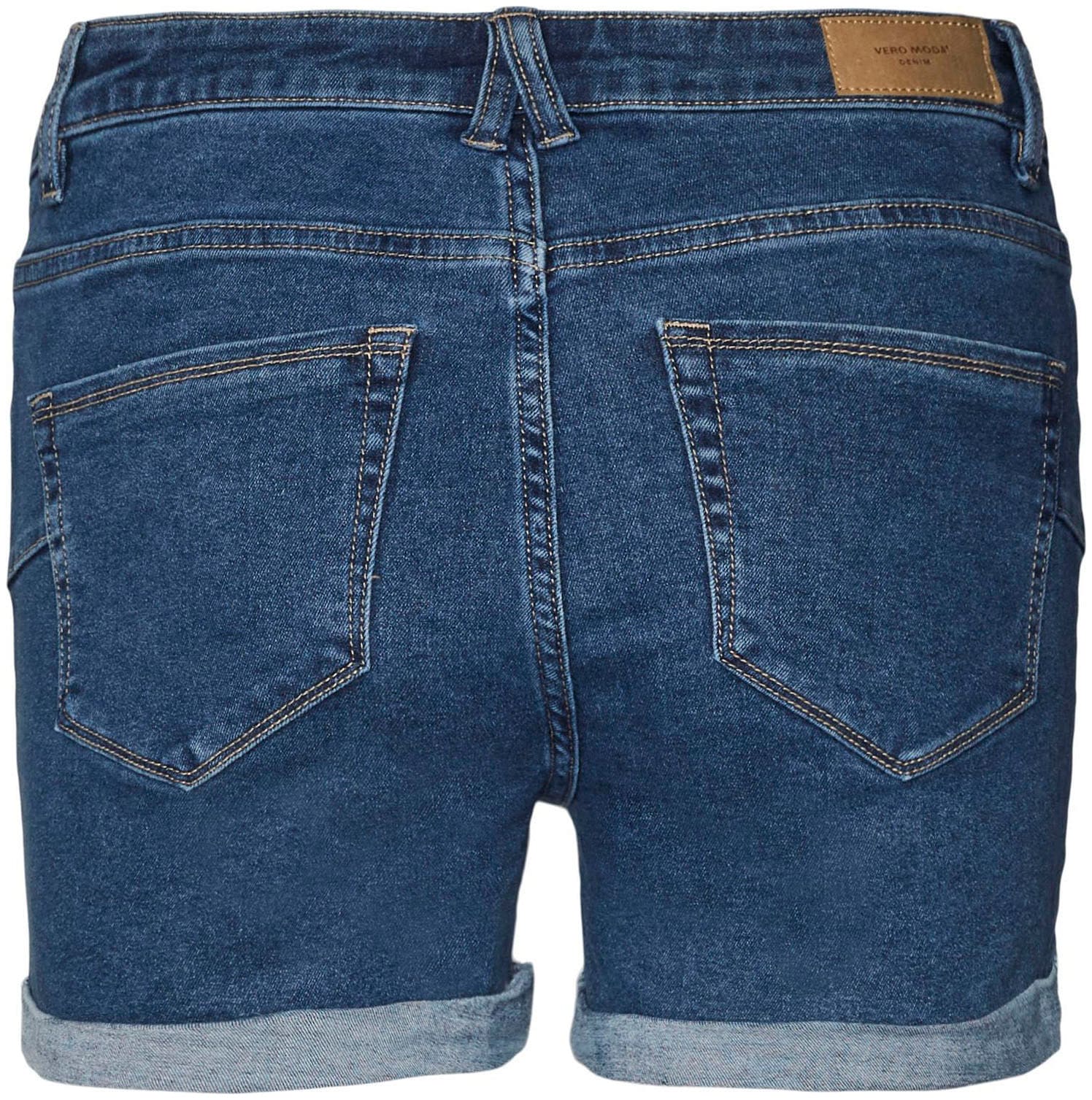 Vero Moda Jeansshorts »VMLUNA MR FOLD SHORTS MIX GA NOOS«, mit Umschlagsaum