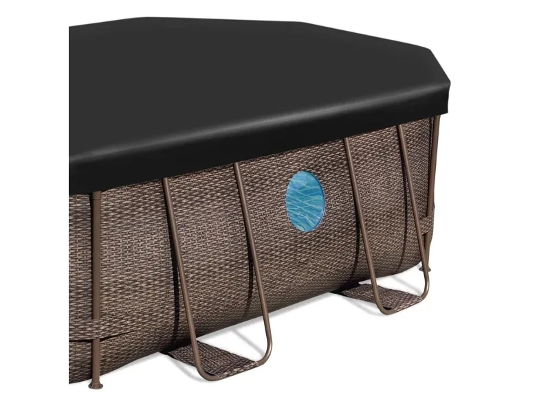 Bestway Power Steel 56946, 10949 L, Indrammet pool, Voksen & barn, Stige, Brun, 64,7 kg
