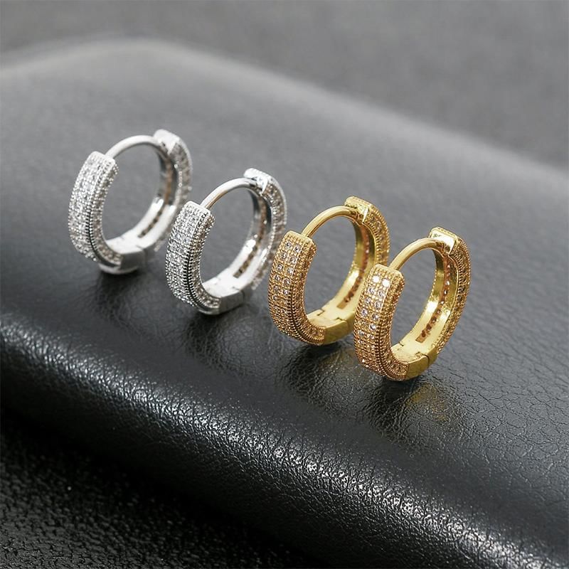Lilafey - Huggie-oorbel met strass
