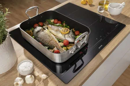 Gorenje ISC645BSC, Sort, Indbygget, 59 cm, Zone induktionskogeplade, Glas, 4 zone(s)