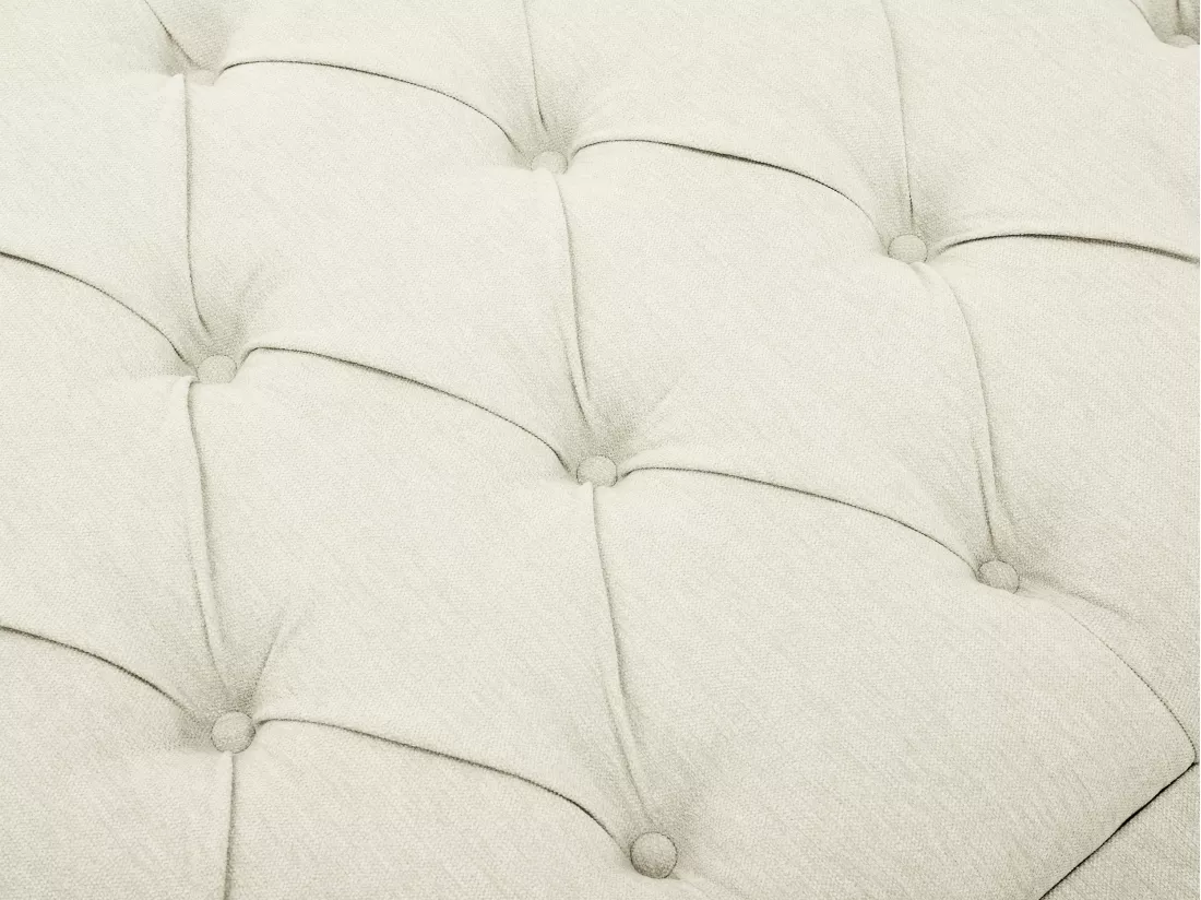 Tête de lit capitonnée 170 cm - Tissu - Beige - JOHENE