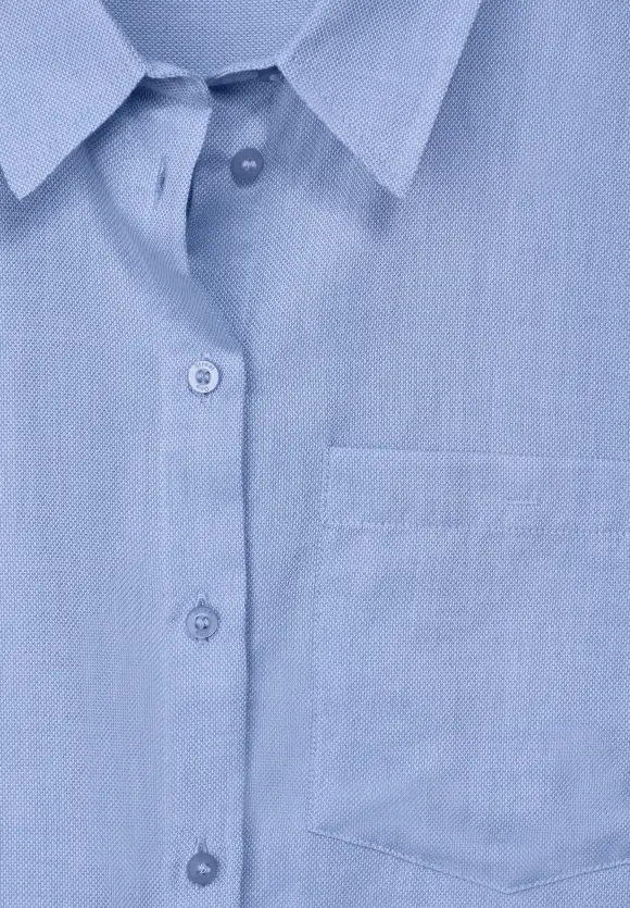 Office Baumwollbluse - original blue