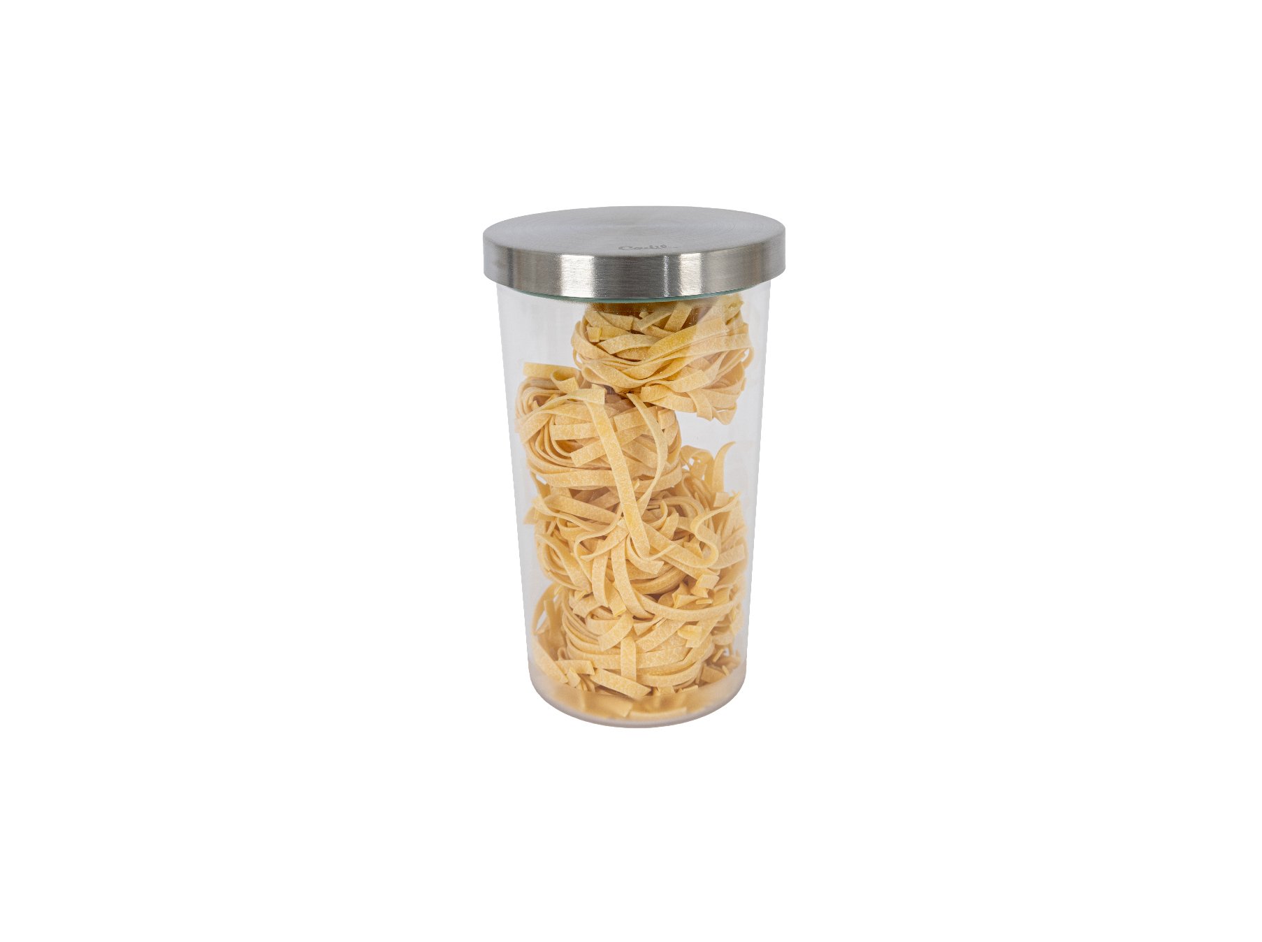 FRASCO PARA ALIMENTOS SECOS CODIL NATURAL COM TAMPA EM INOX 1.1L
