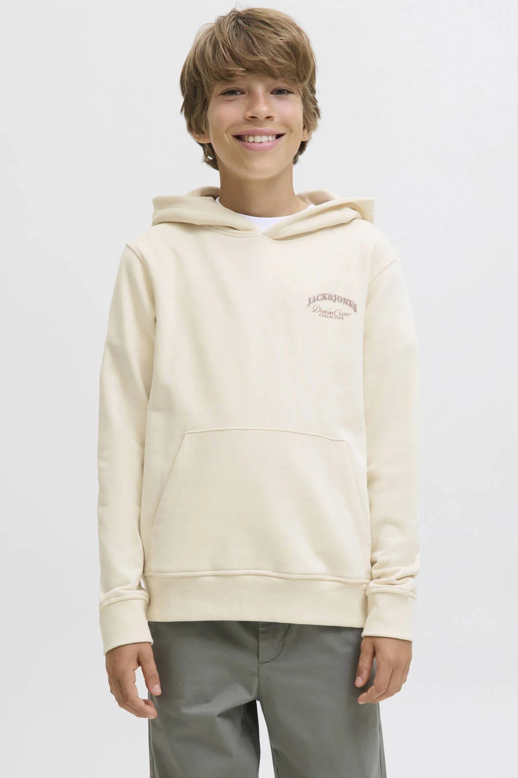 JACK & JONES JUNIOR hoodie ecru