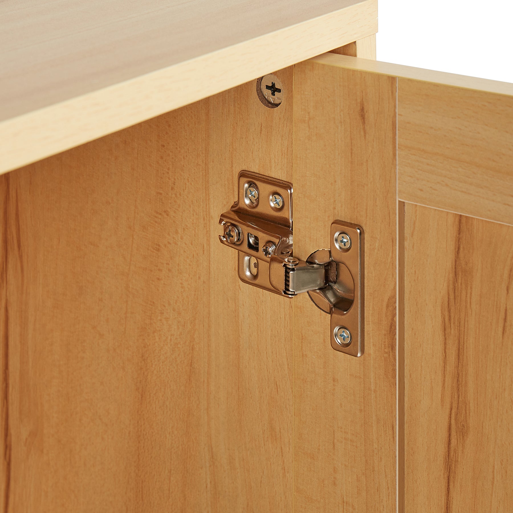 Beliani - PEROTE - Dressoir - Lichte houtkleur - Rotan
