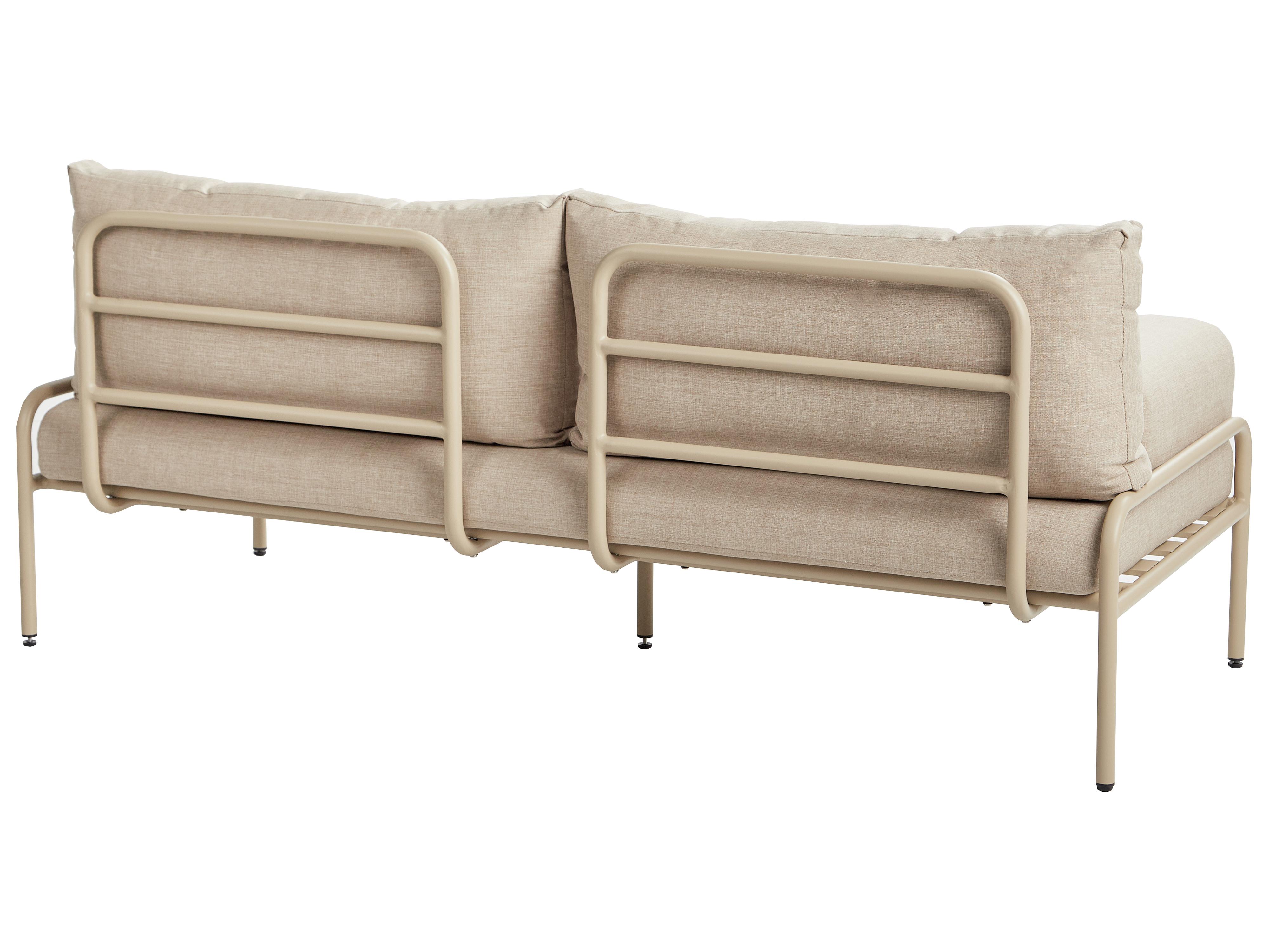Tuin loungebank 2-zits SOLOFRA Metaal Beige