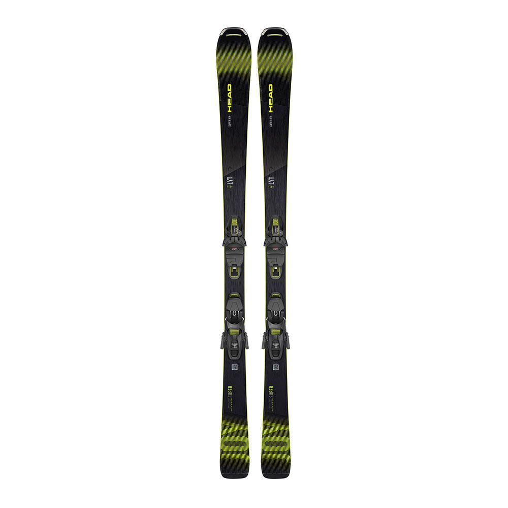 Head SUPER JOY + JOY 11 GW SLR - Skis all mountain + Fixations Femme black/yellow
