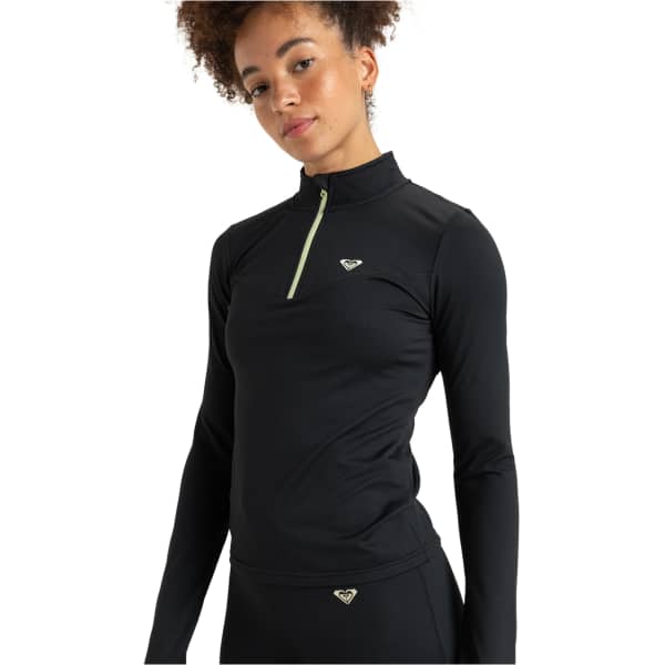 T-shirt running ROXY WOW MOVE ZIP ANTHRACITE