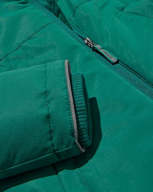 manteau à capuche vert