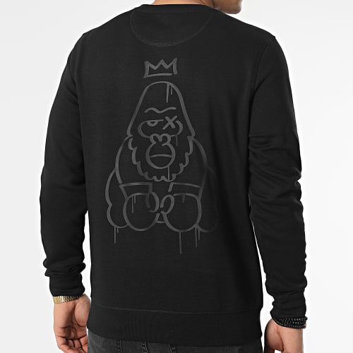 Sweat Crewneck King Gorille Black Noir