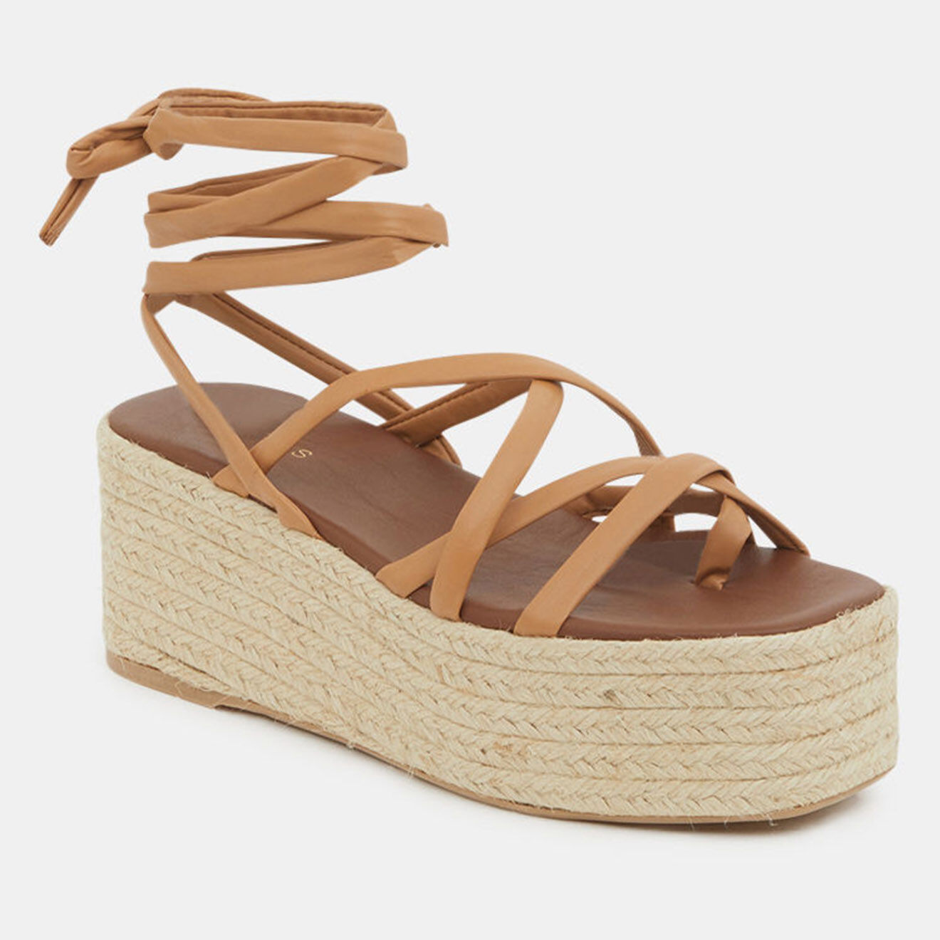 Alohas Sandales en Cuir Paw Paw camel - Talon 7 cm