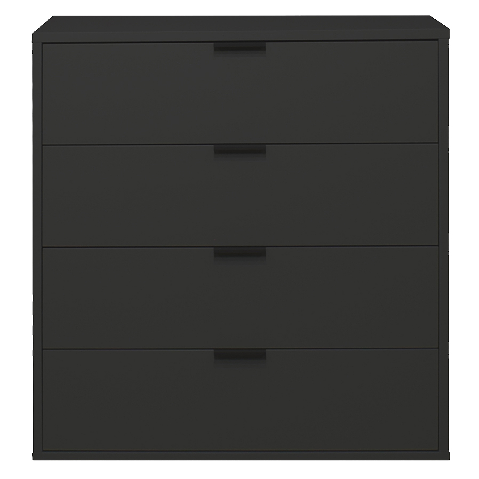 Kommode - anthrazit matt - 4 Schubkästen