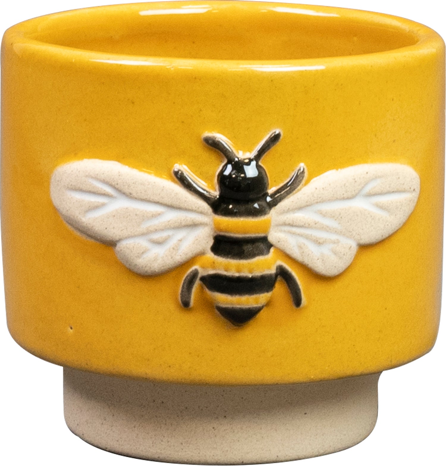 TS bloempot op voet Insect geel D 7 H 7 cm