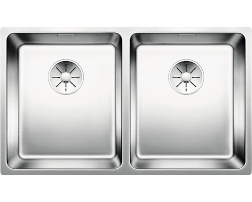 Blanco ANDANO 340/340-U spoelbak, 745 x 440 mm, roestvrij staal, 522983