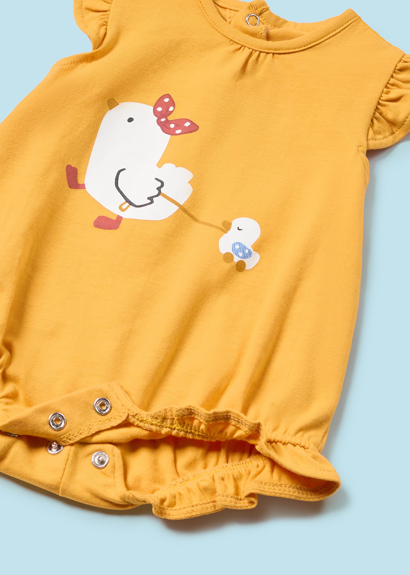 Conjunto de 3 macacões Better Cotton para recém-nascidos, rosa sorvete.