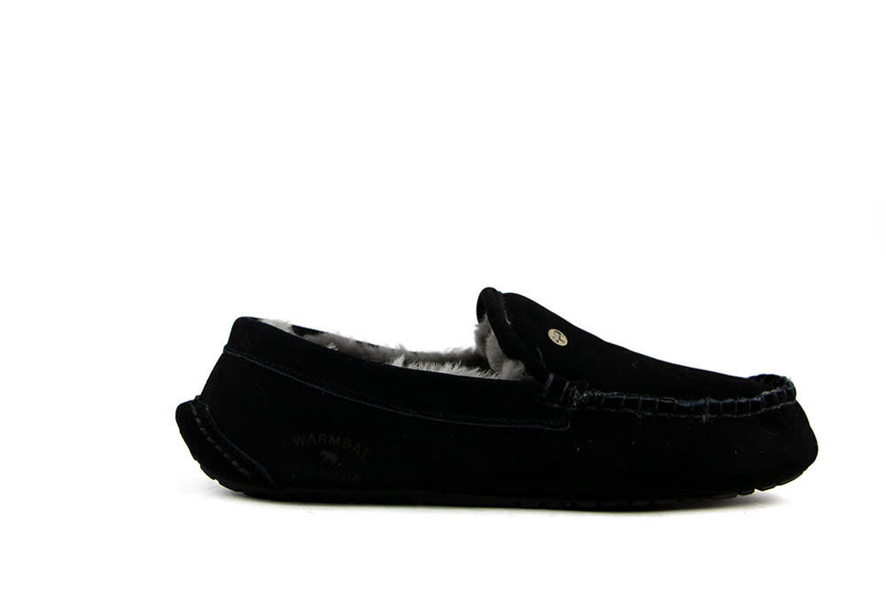 Warmbat Pantoffels Zwart Earlwood Suede
