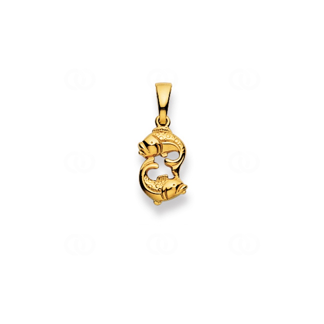 Anhänger 750/18 K Gelbgold Sternzeichen Fische