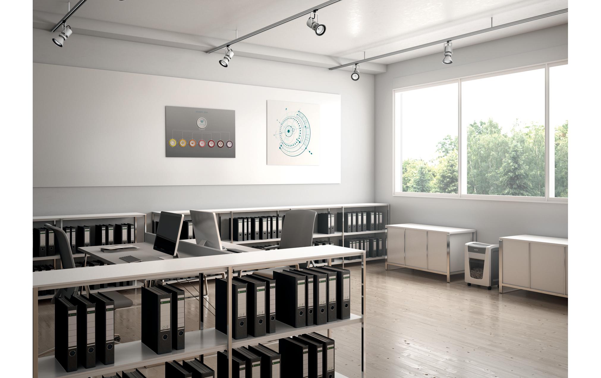 Aktenvernichter IQ Office Pro, P-4, bis zu 20 Blatt<br>Manueller Dokumentenvernichter mit Partikelschnitt für die sichere Vernichtung vertraulicher Unterlagen