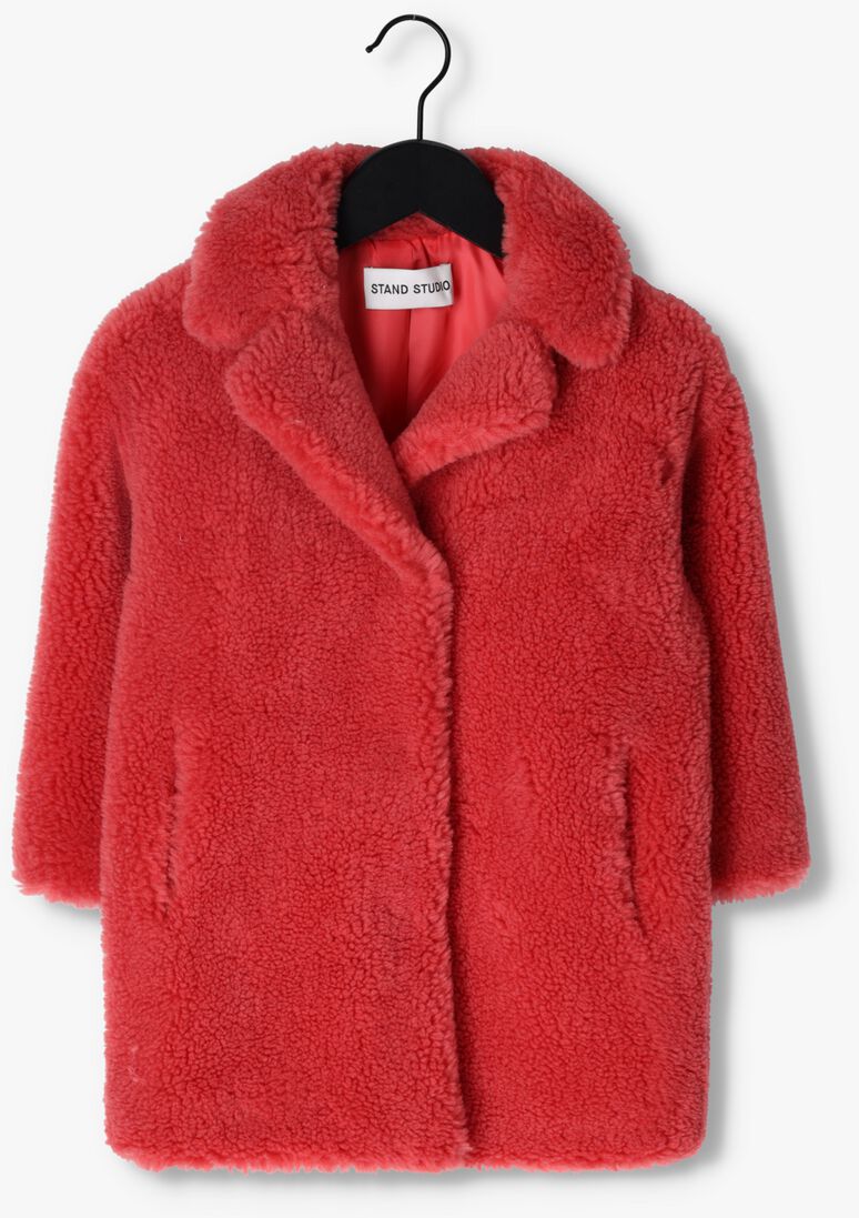 STAND STUDIO roze stand studio teddy jas camille cocoon mini coat