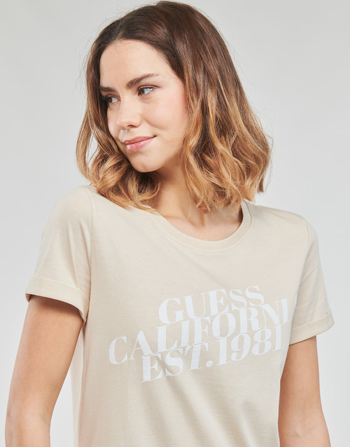 Guess - SS CN AURELIA TEE - Beige