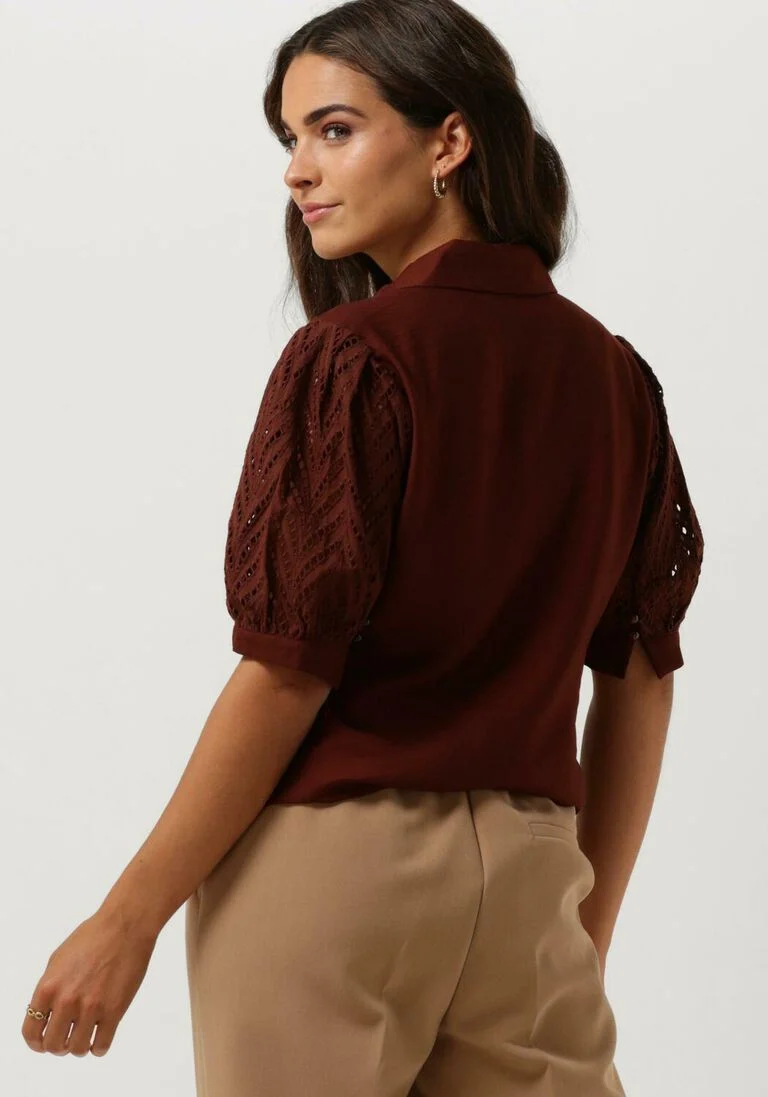 ANOTHER LABEL bruine another label blouse berdine