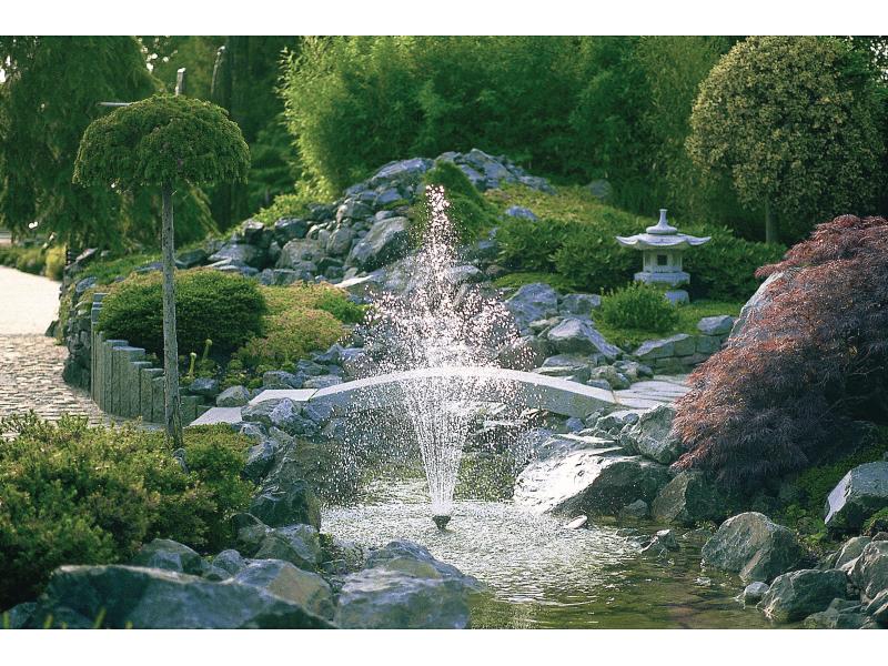 OASE Start Wasserspielpumpe Aquarius Fountain Set 1000 Zaubern Sie Wasserbilder in Ihren Gartenteich