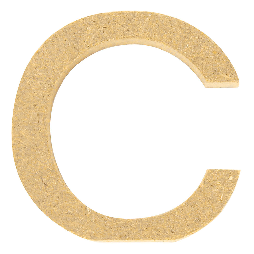 Lettre C en bois H 5cm