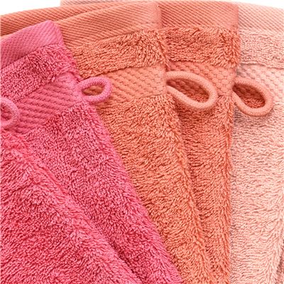 Gants de toilette unis - Lot de 6 - 500 g/m²
