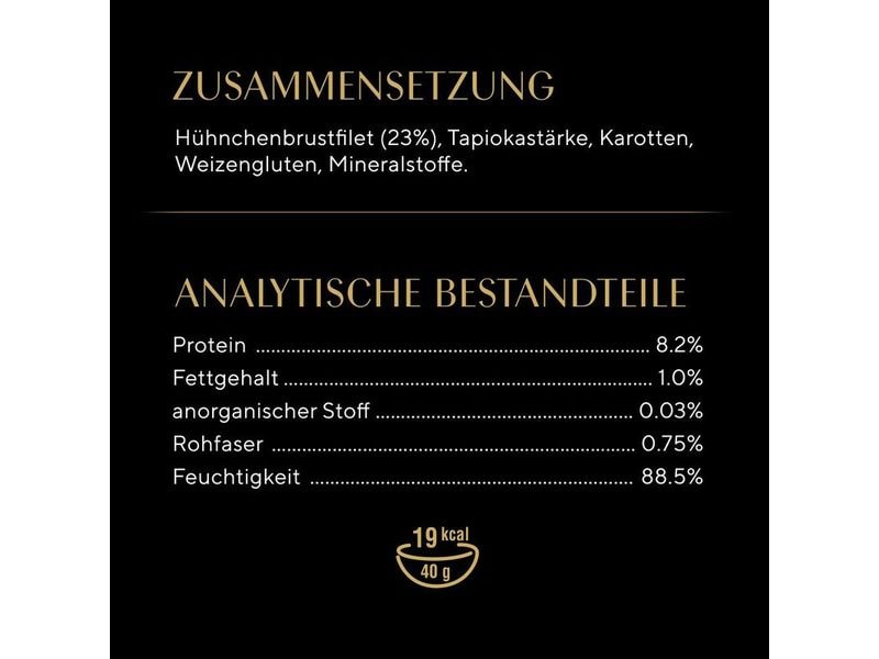 Sheba Nassfutter Classic Soup mit Hühnchenbrustfilet, 4 x 4 Alleinfuttermittel für ausgewachsene Katzen