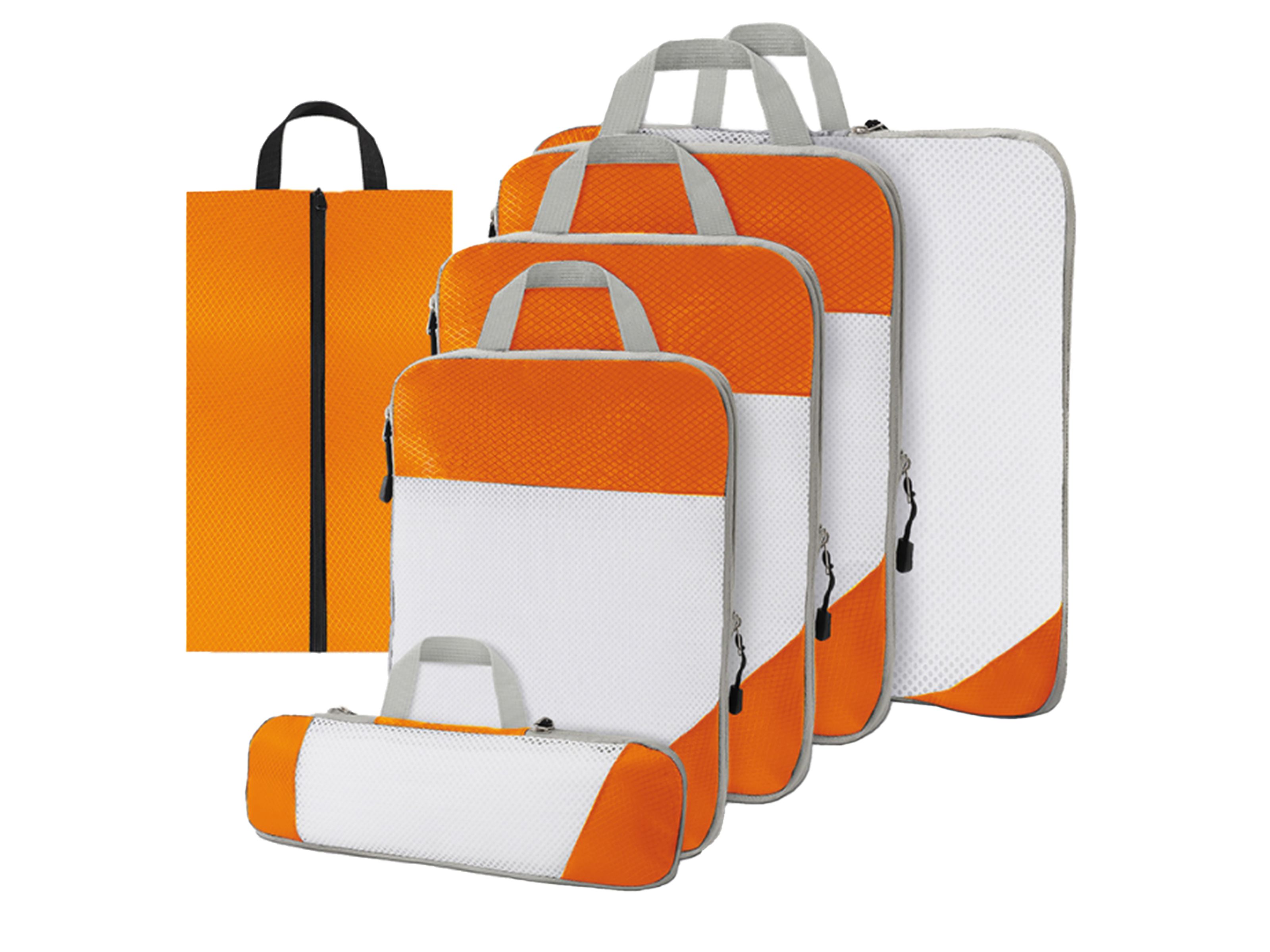 Thousandtravelmiles Orange Packing Cubes - Set van 6