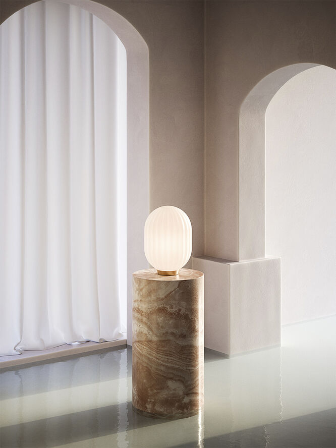 Nordic Tales Modeco  table lampe Hvid