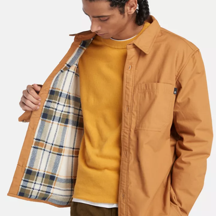 Sobretudo Windham com forro de lã para homem, na cor amarelo escuro.