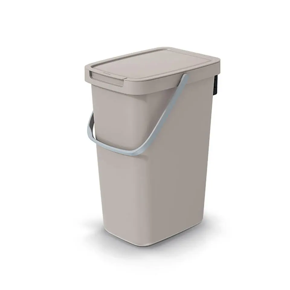 Keden keuken afvalbak - beige - 25L - 26 x 29 x 48 cm
