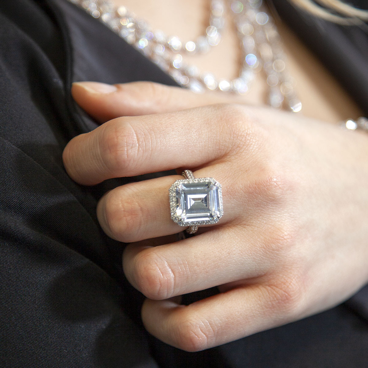 Bague argent 925 zirconias