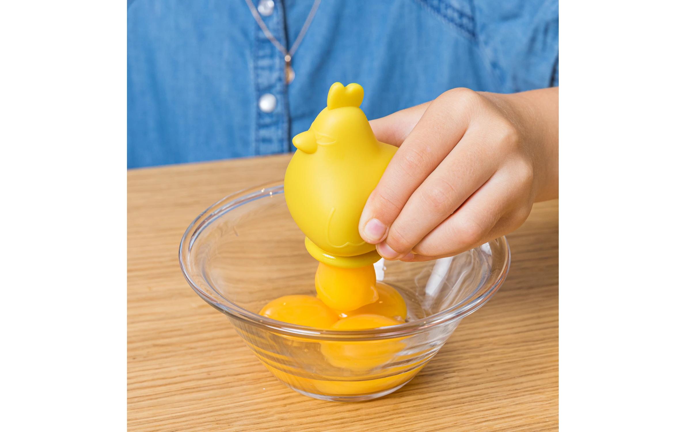 Eiertrenner 6.5 x 6.5 x 11.5 cm, GelbEiertrenner in Huhn-Form