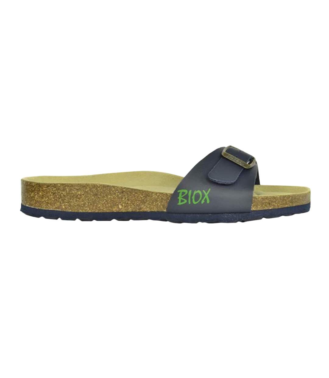 Biox - Claquette MALAGA SANO - Femme (Bleu marine / Beige) - UTBS3000
