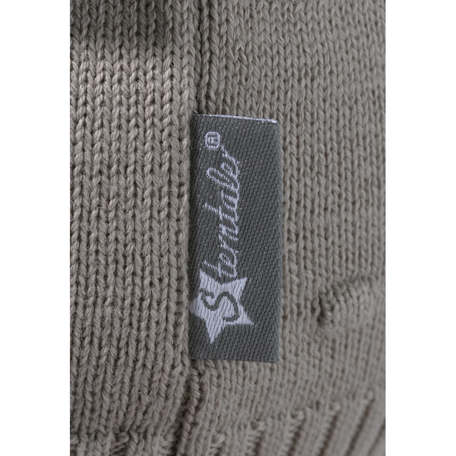 Sterntaler GOTS Strickmütze Punkte graubeige