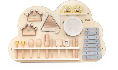 VIGA Aktivitetspanel med Slagverkinstrumenter