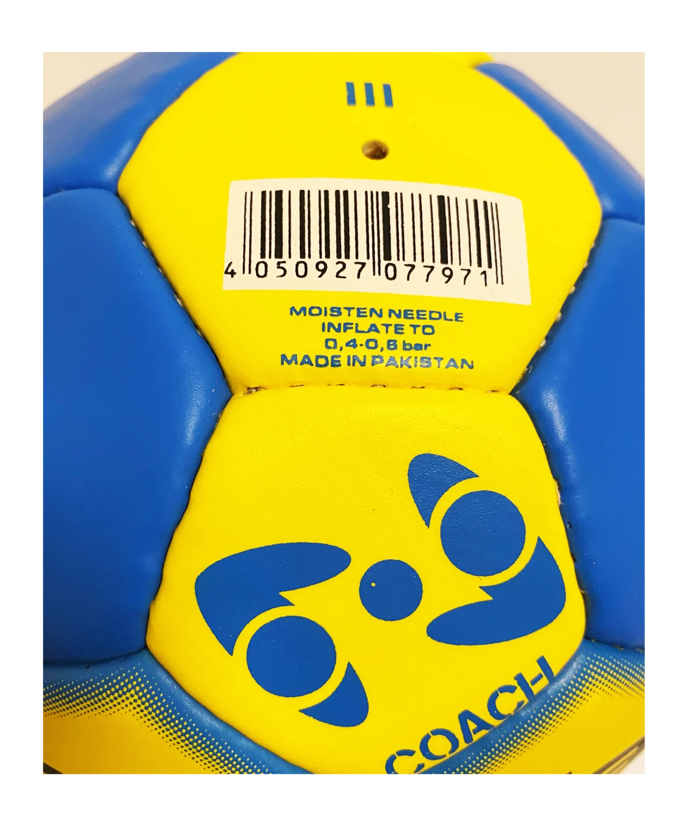Cawila Coach Gewichtshandball 800g Blau Gelb