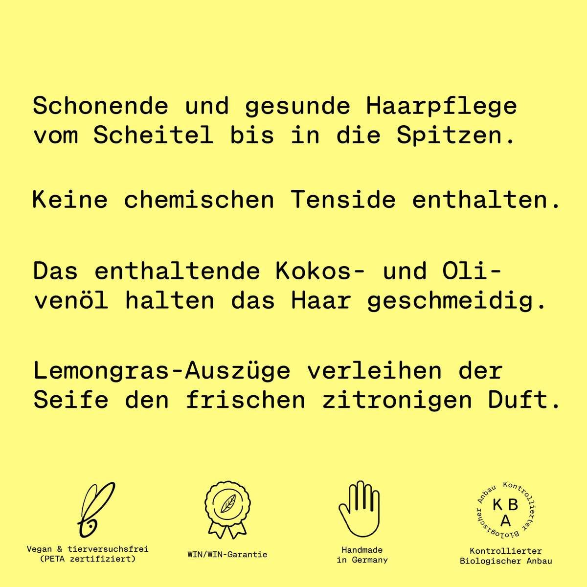 PlantBase Haarseife Lemon