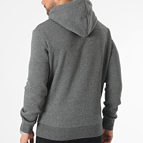 Sweat Capuche Tonal Vintage Logo M2013131A Gris Anthracite Chiné