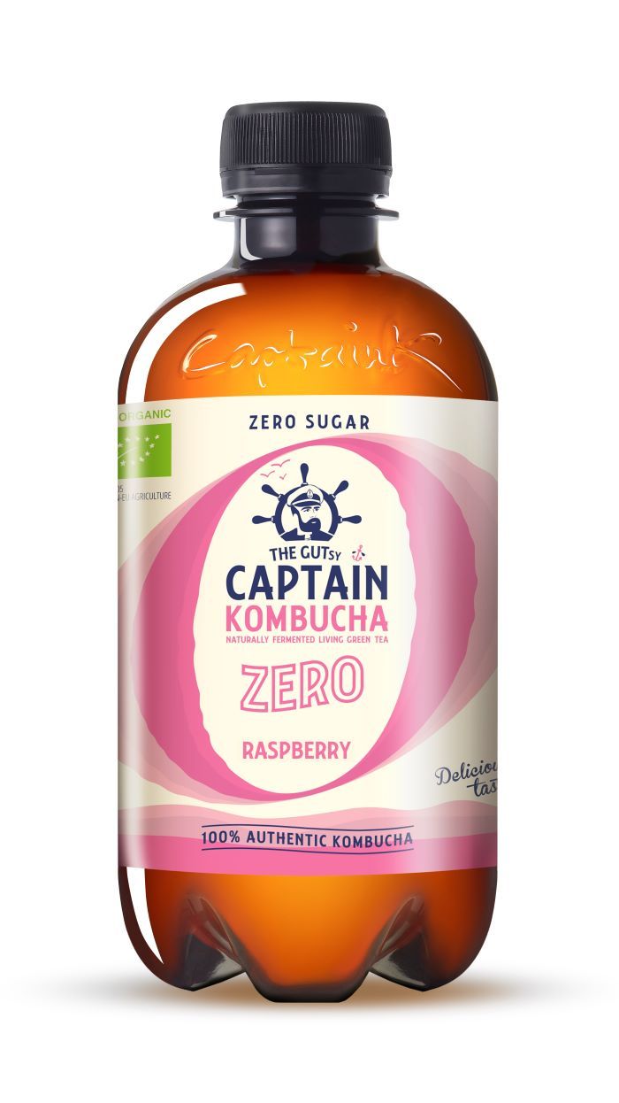 Captain Kombucha Zero Raspberry