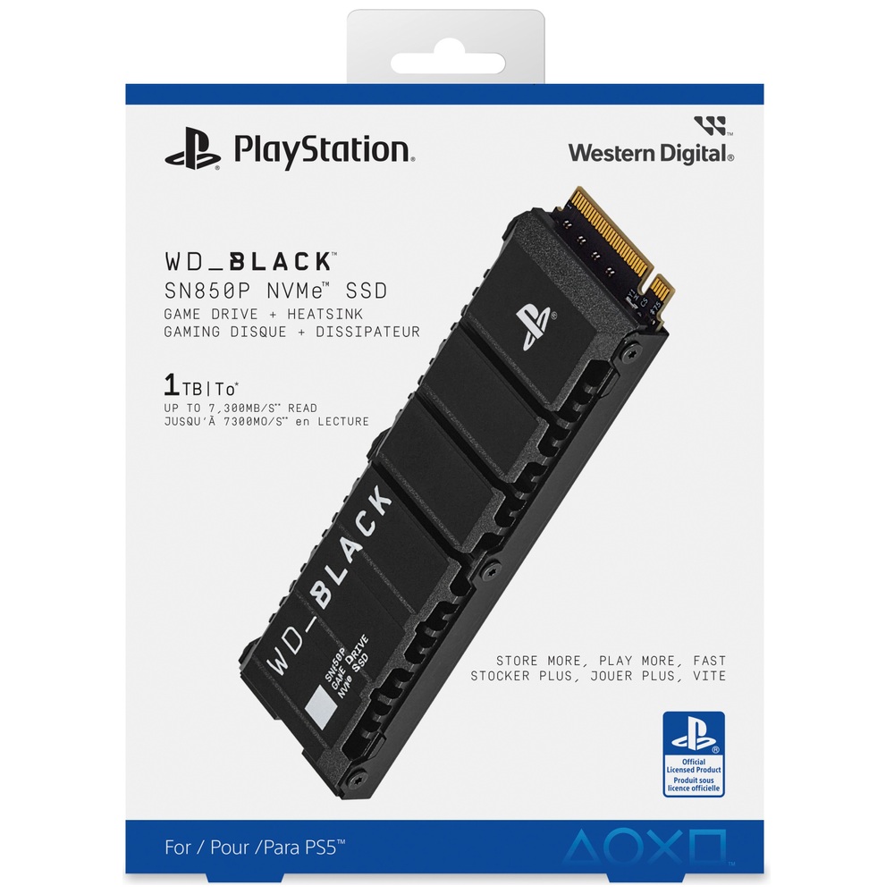 WD_BLACK SN850P NVMe SSD-Speicher für PS5 - 1 TB