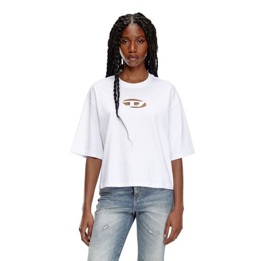 Diesel T-Buxt Crop T-shirt, Bright White, XL