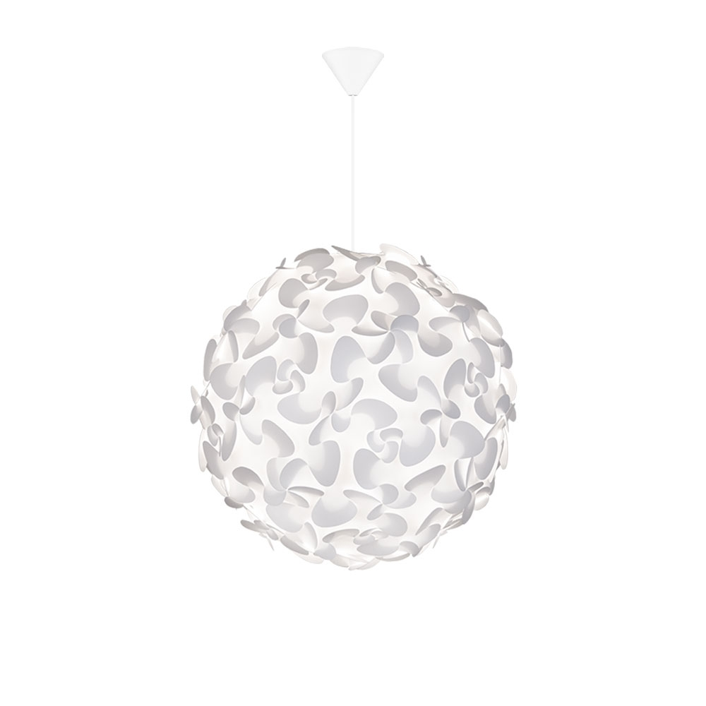 Hanglamp Lora Ø45 cm Koordset wit