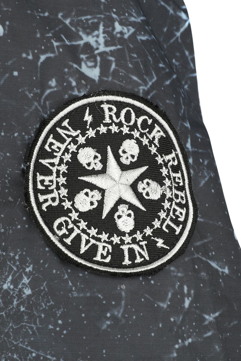 Veste Mi-Saison avec différents patchs | Rock Rebel by EMP Veste mi-saison