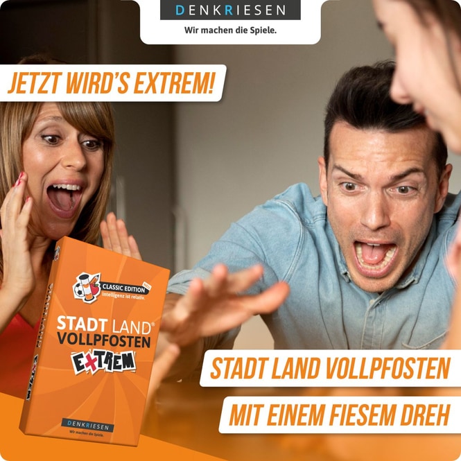 Stadt Land® Vollpfosten - Extrem - Classic Edition - Intelligenz ist relativ