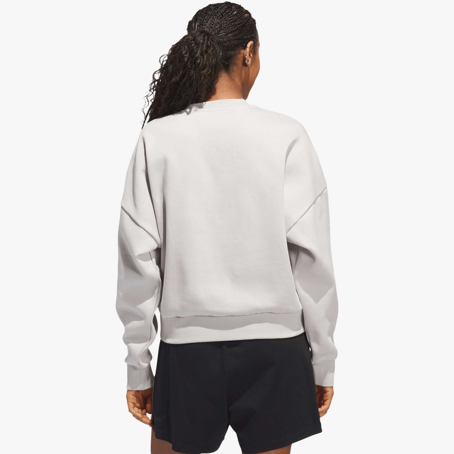 adidas Cozy Holiday Grafik Damen Hoodies & Sweater grau