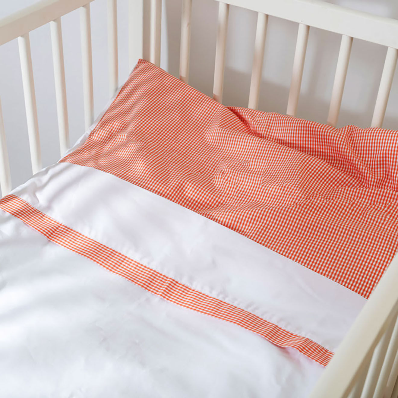 Papate Drap Plat en Coton Bio blanc - 80x110 cm